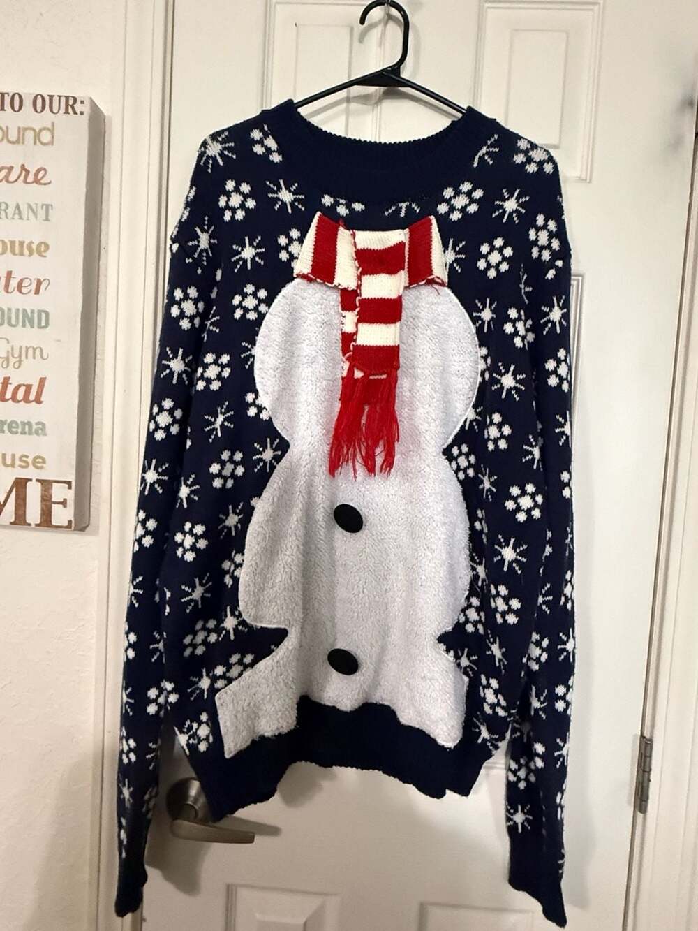You Look Ugly Today Snowman Christmas Sweater with Scarf